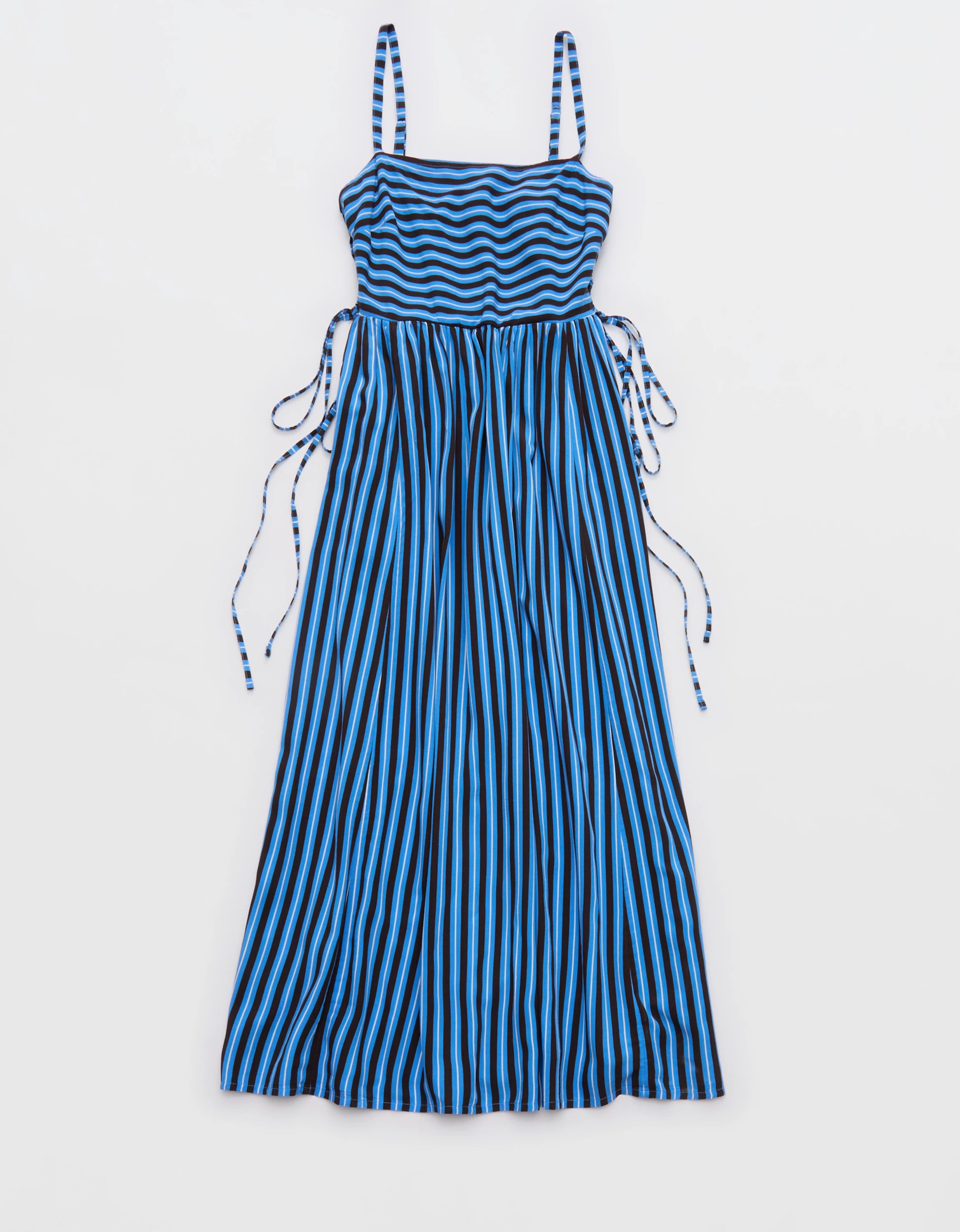 Aerie Happy & Drapey Lace Up Dress | Aerie