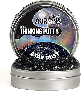 Crazy Aaron's Thinking Putty 4" Tin - Cosmic Star Dust - Multi-Color Sparkle Glow Putty, Soft Tex... | Amazon (US)