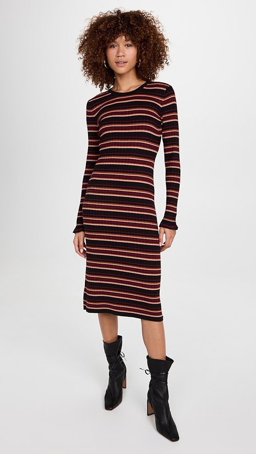 Scotch & Soda Striped Crew Neck Knitted Dress | SHOPBOP | Shopbop