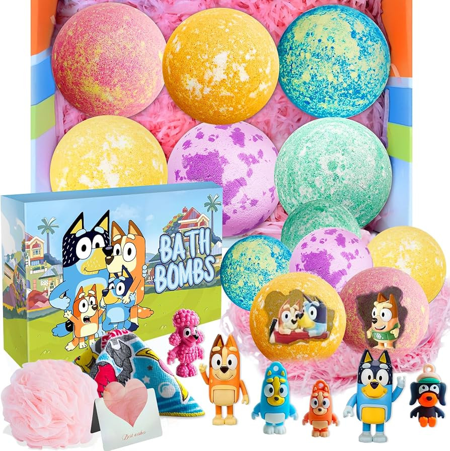 Bath Bombs for Kids: XXL Bath Bombs with Surprise Inside, Organic Bath Bombs Rich in Natural Esse... | Amazon (US)