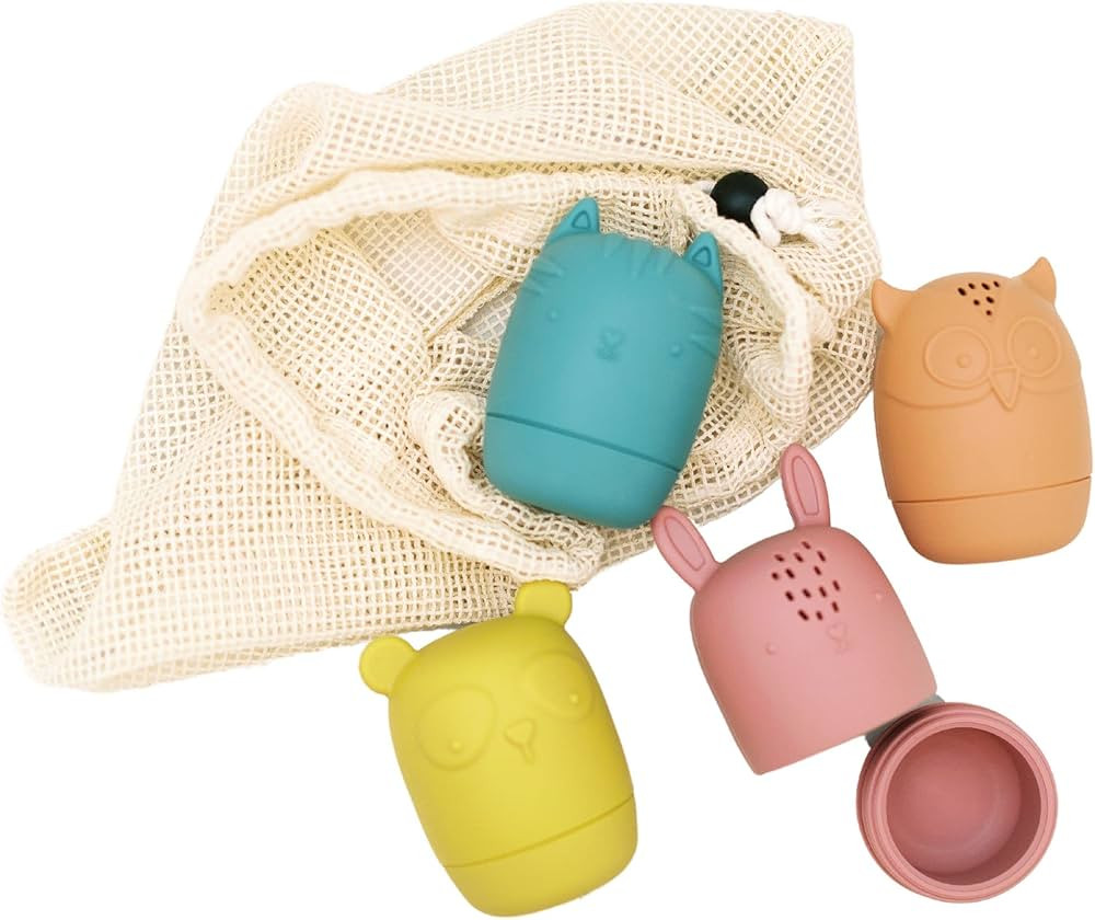 Grey+Sun | Bath Toys for Toddlers 1-3, Silicone Baby Toys, Baby Pool Toys 12-18, Bath Toys Toddle... | Amazon (US)