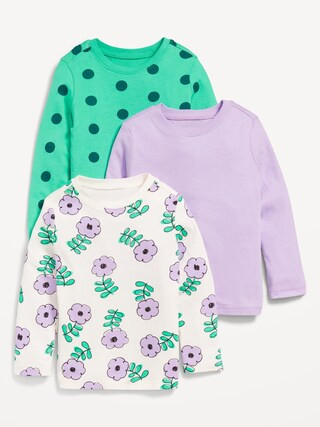 Long-Sleeve Graphic T-Shirt 3-Pack for Toddler Girls | Old Navy (US)