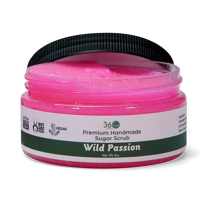360Feel Sugar Body Scrub - Wild Passion - Great as a Face Scrub & Exfoliating Body Scrub for Acne... | Amazon (US)