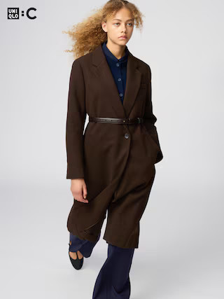 Women's Long Coat Dark Brown 2XL UNIQLO US | UNIQLO (US)
