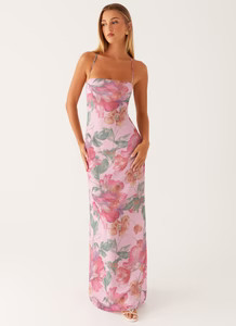 Peggy Maxi Dress - Pink Floral | Peppermayo (Global)