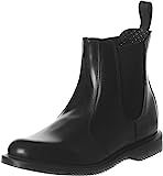 Dr. Martens Women's Leather Flora Chelsea Boot, Black, 7 | Amazon (US)