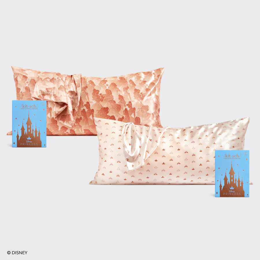 Kitsch & Disney Satin Pillowcase Bundle - King | Kitsch