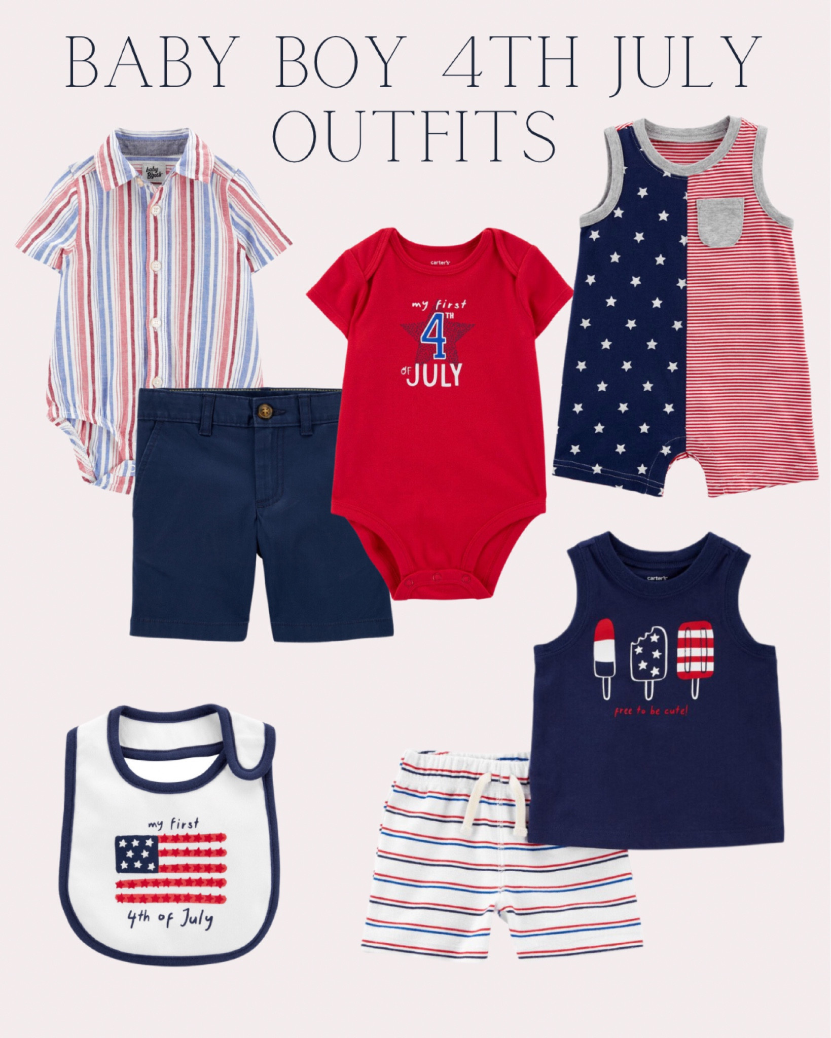 Cute baby boy hot sale 4th of july outfits