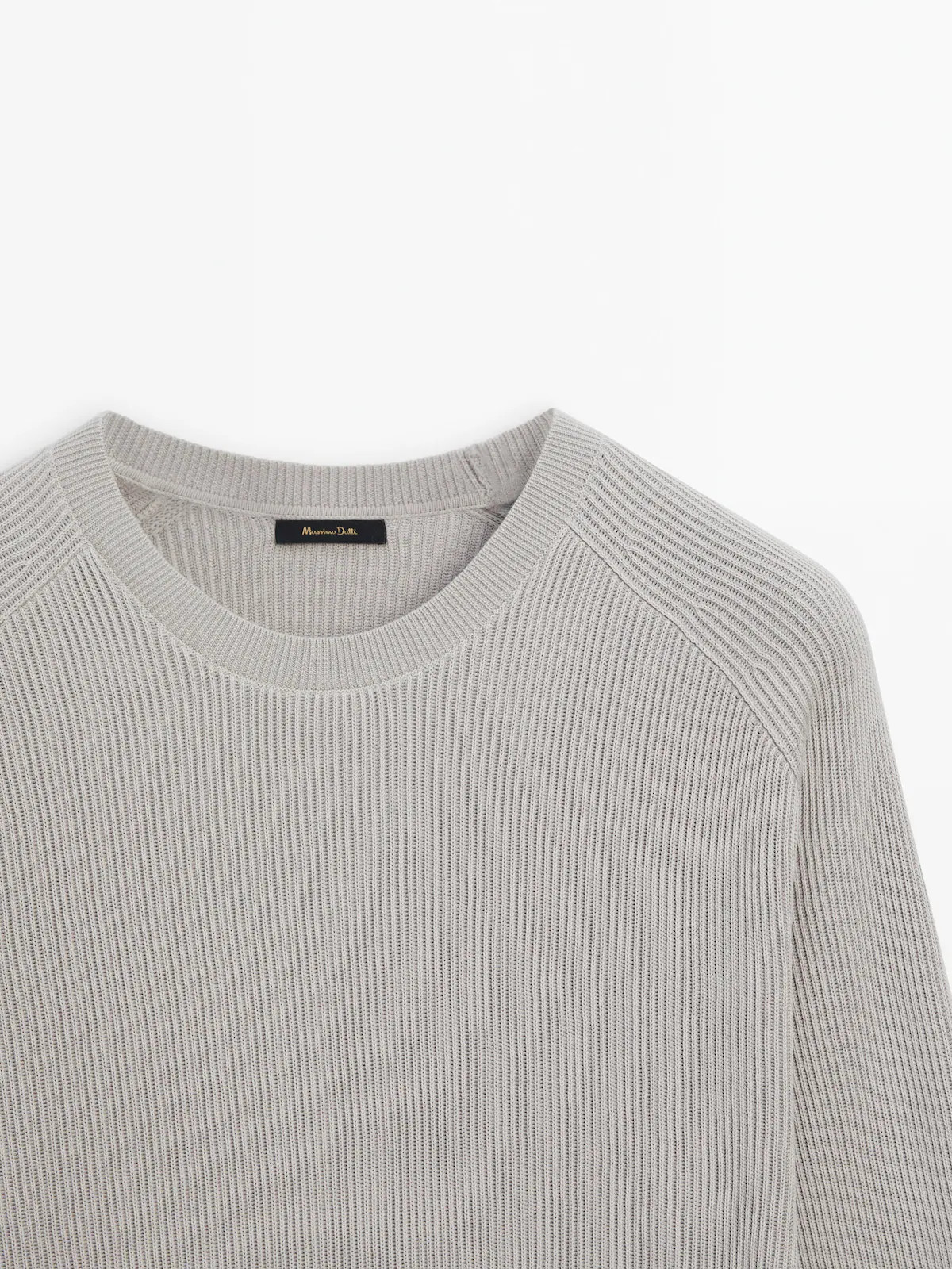 Crew neck knit sweater | Massimo Dutti US