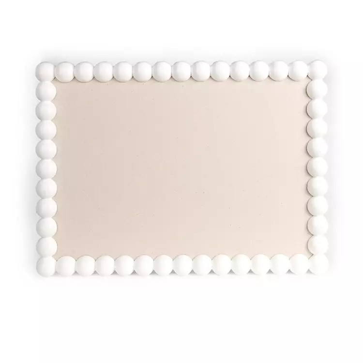 New! White Beaded Frame Pinboard | Kirklands