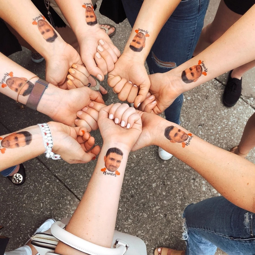 Personalized Bachelorette Party Tattoos With the Grooms Face Favors - Etsy | Etsy (US)
