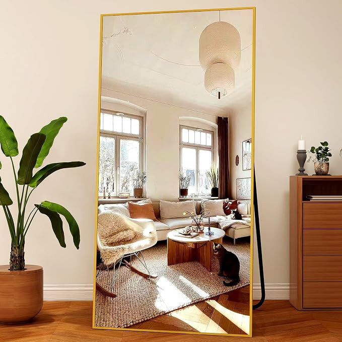Extra Large 71"x30" Full Length Mirror - Standing, Hanging, or Leaning Rectangle Mirror for Wall ... | Amazon (US)