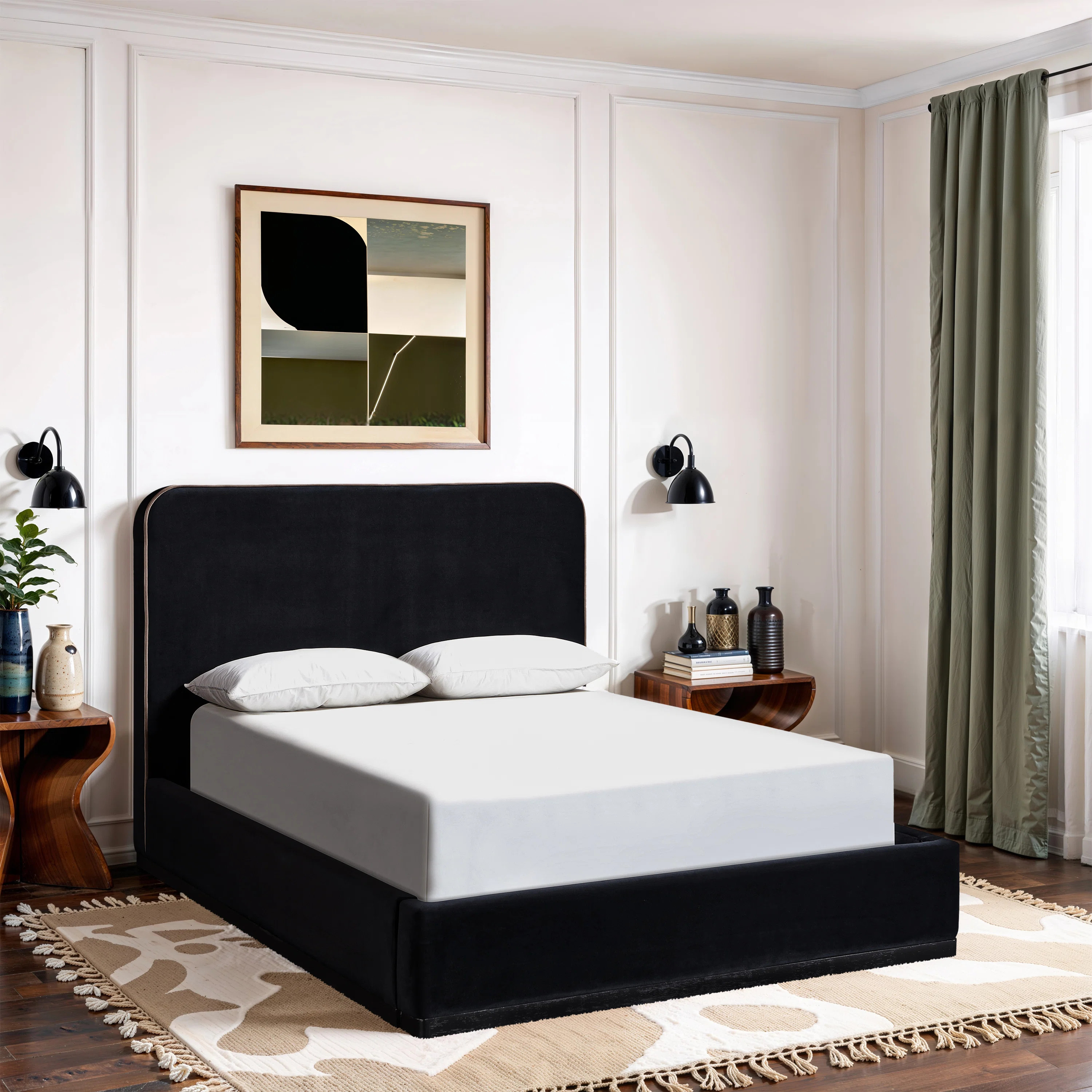 Jann Velvet Upholstered Bed | Wayfair North America