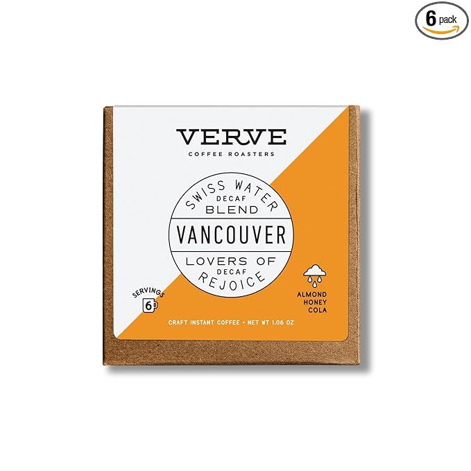 Verve Coffee Roasters Craft Instant Coffee Vancouver Swiss Water Decaf | Medium Roast, Ground, Ha... | Amazon (US)
