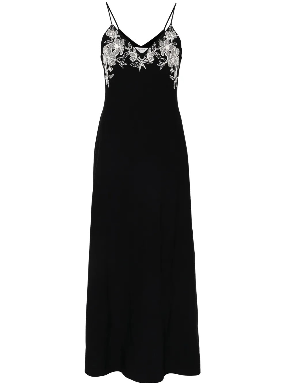 Golden Goose Embroidered Sleeveless Maxi Dress | Blue | FARFETCH CN | Farfetch (CN)