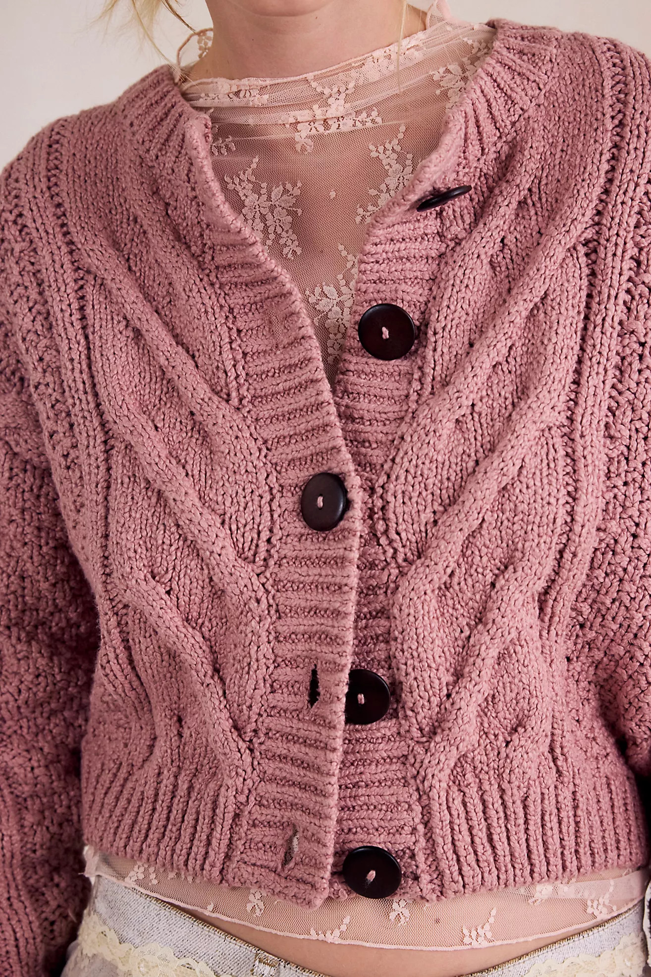 Bonfire Cable Knit Cardi | Free People (Global - UK&FR Excluded)