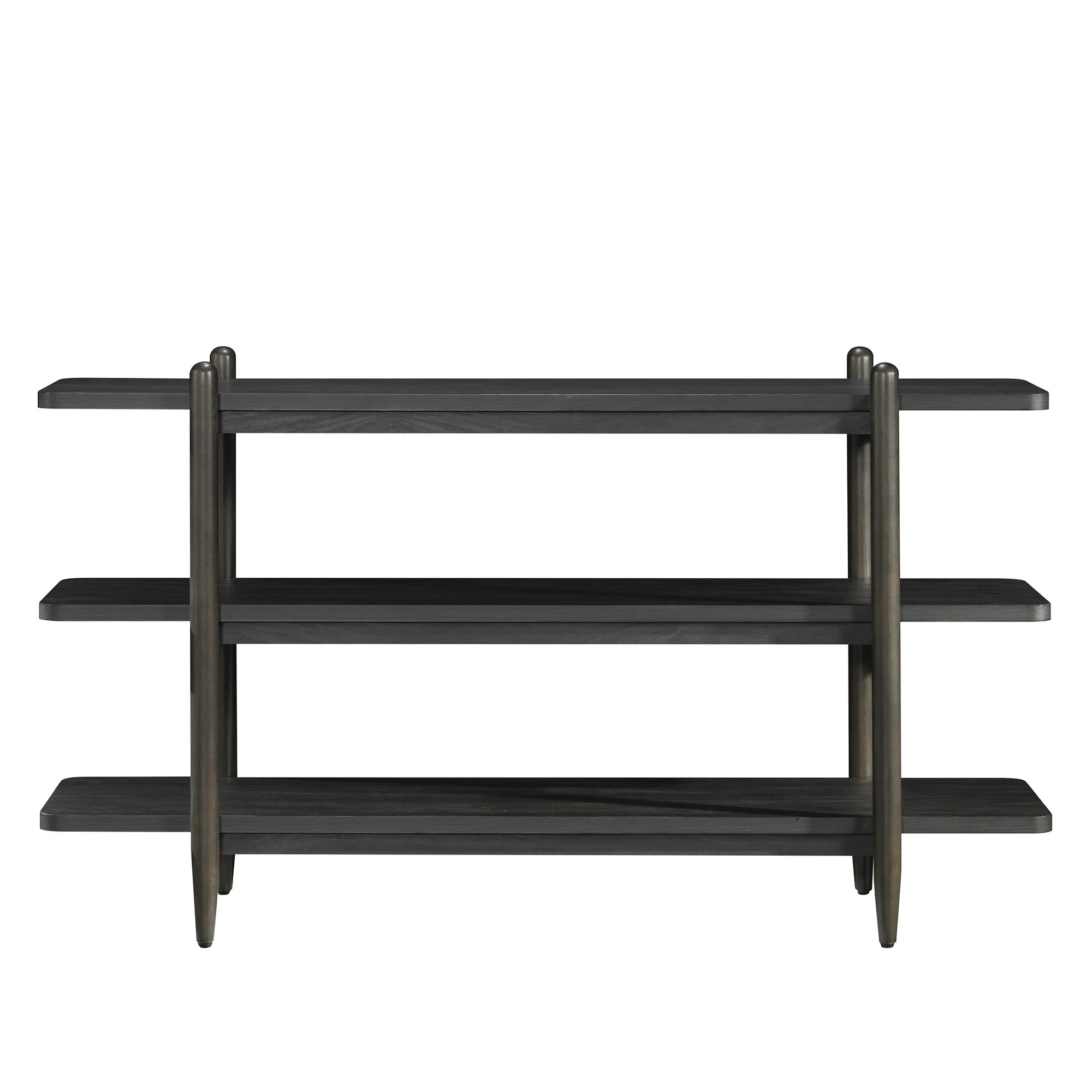 Better Homes & Gardens Springwood Horizontal Bookcase, Charcoal Finish - Walmart.com | Walmart (US)