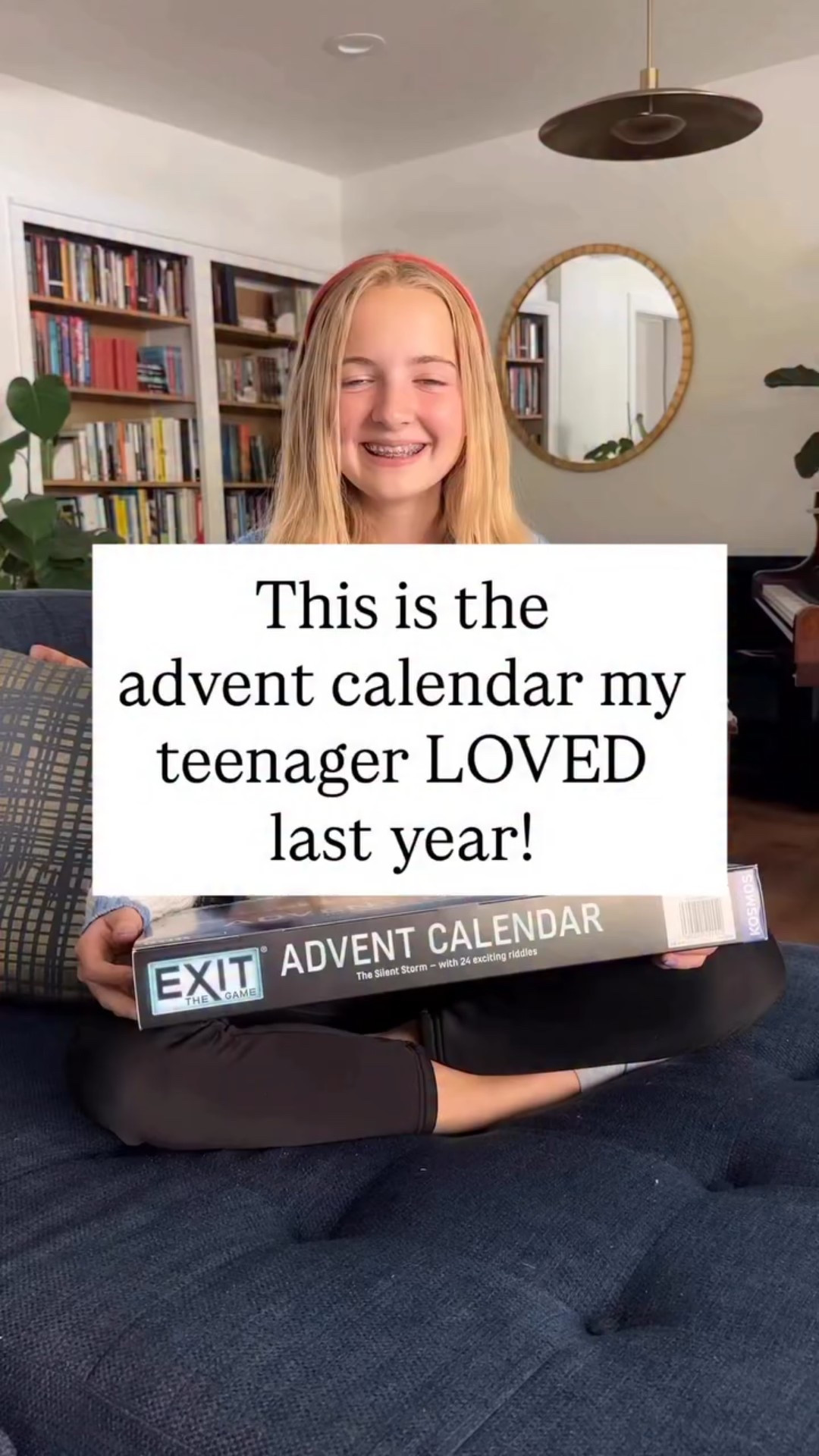 If you’re looking for a fun, interactive advent calendar for your teen or tween, this escape room one is wildly popular! 

Ella saw it two years ago and was absolutely thrilled to do it last year - she had the best time doing it and loved the clever puzzles. 

I’ve linked it below, and a bunch of other teen and tween advent calendar ideas.

Share this with someone who could use some new ideas for their teens and tweens this holiday season!

#LTKSeasonal