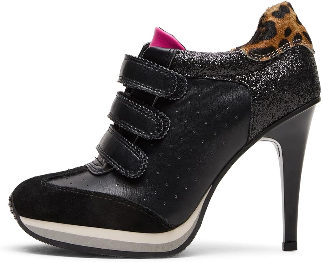 Sneaker Heels for Women High Heel Suede Tennis Shoes Sport Dressy Round T-Toe Comfort Stiletto St... | Amazon (US)