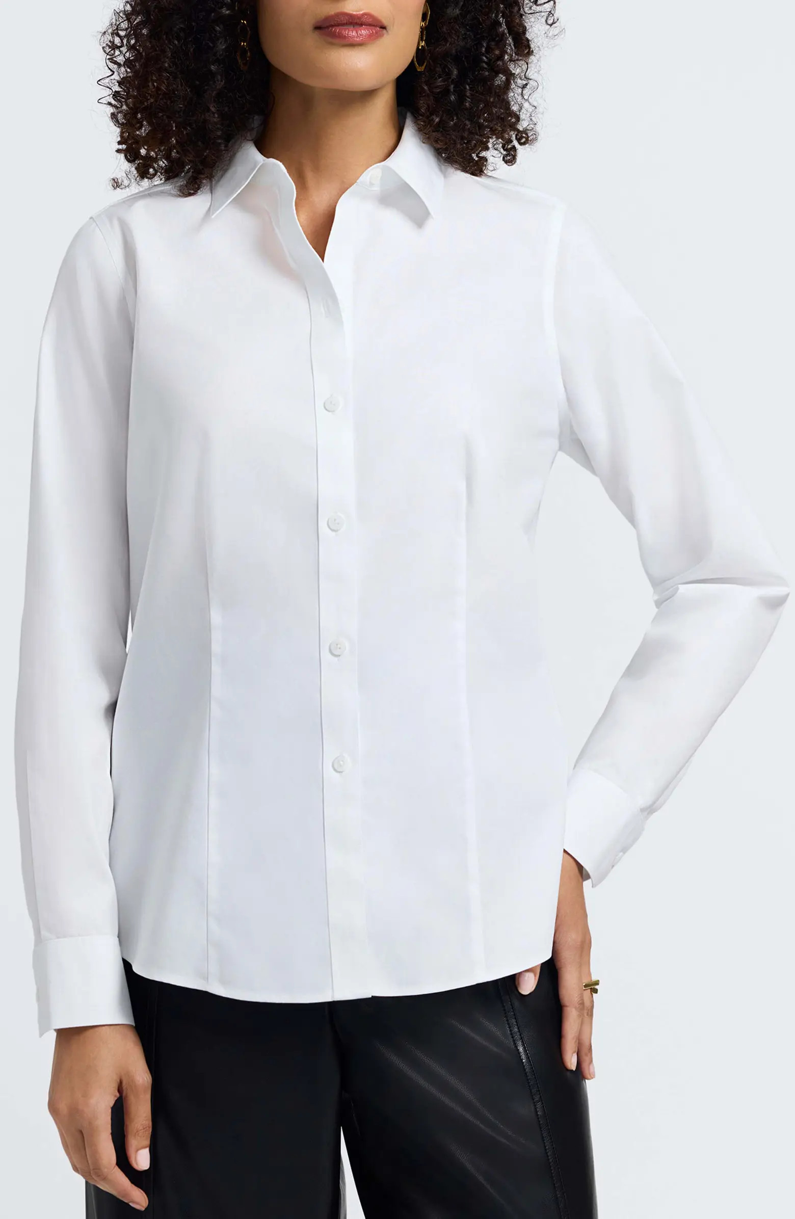 Dianna Non-Iron Cotton Shirt | Nordstrom