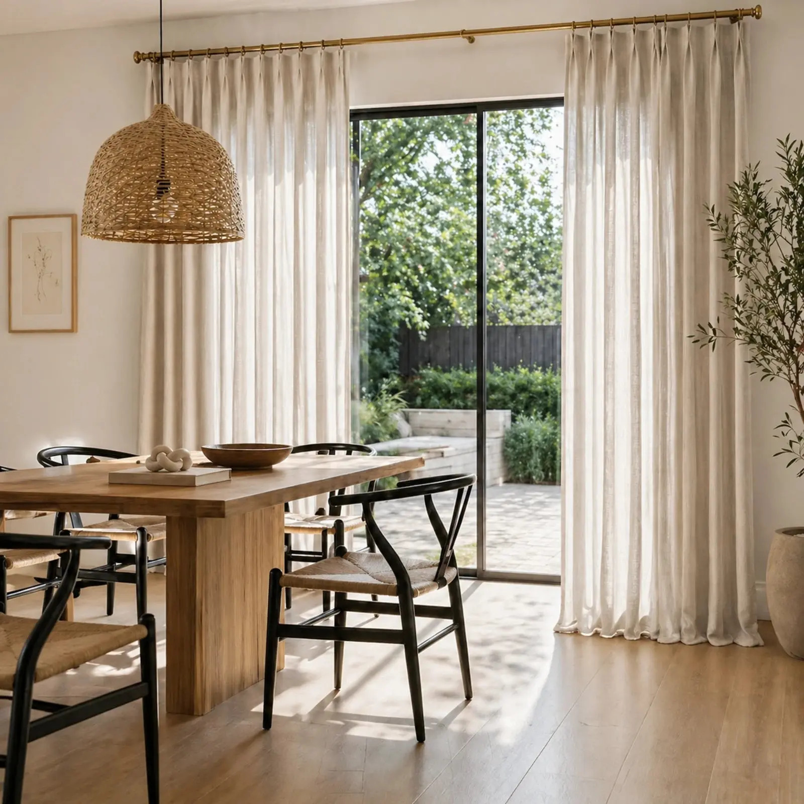 Leni Slub Linen Cotton Curtain Pleated | TWOPAGES