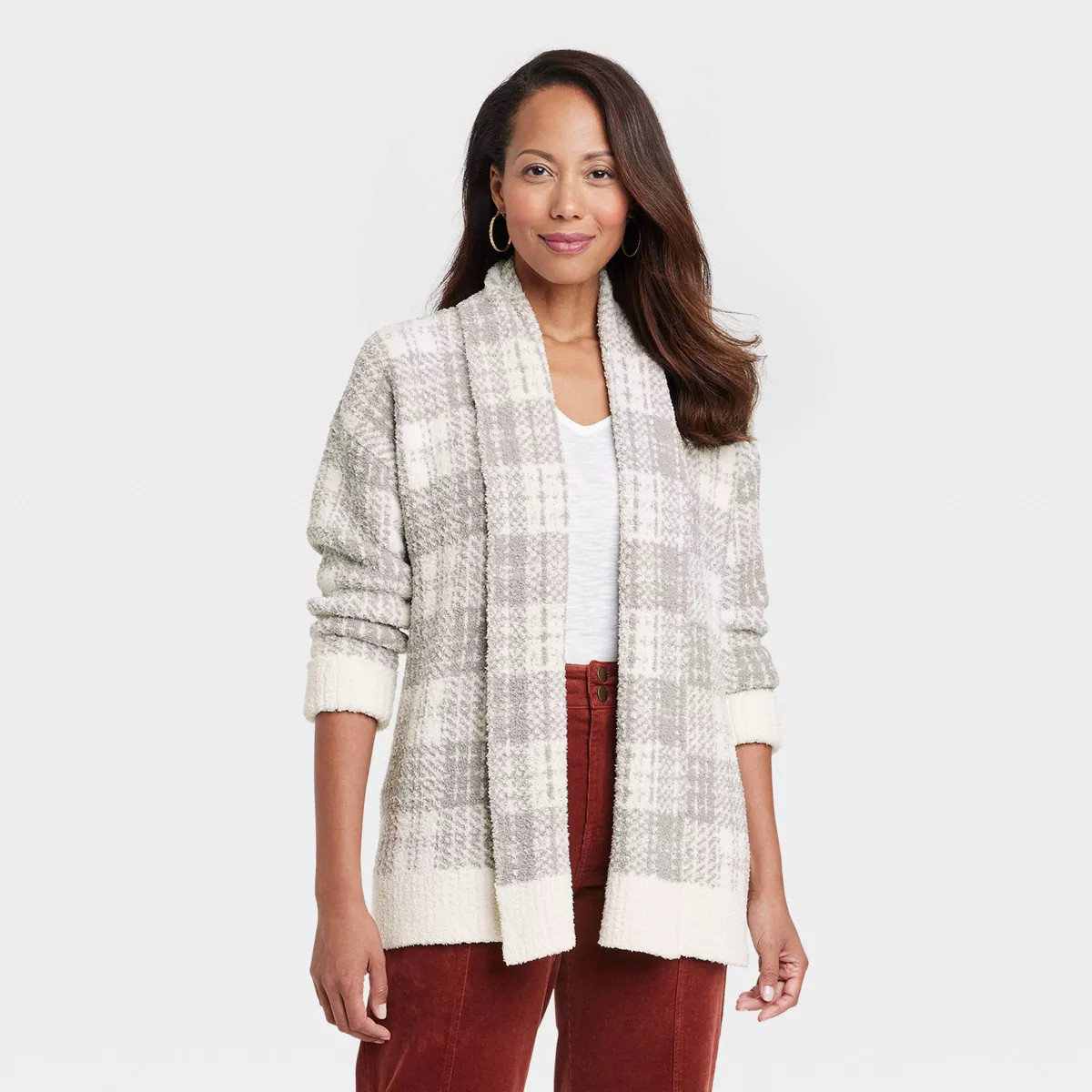 Women's Long Sleeve Cozy Cardigan - Knox Rose™ Black XS | Target