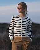 Emilie patch-pocket sweater lady jacket in stripe | J. Crew US