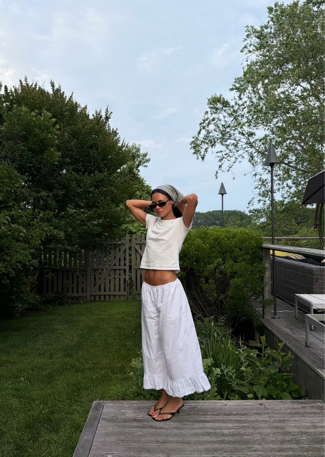 FWD sunnies, 
Monday swimwear headscarf, Shopbop white pants

#LTKdayinmylife #LTKgrwm #LTKootd