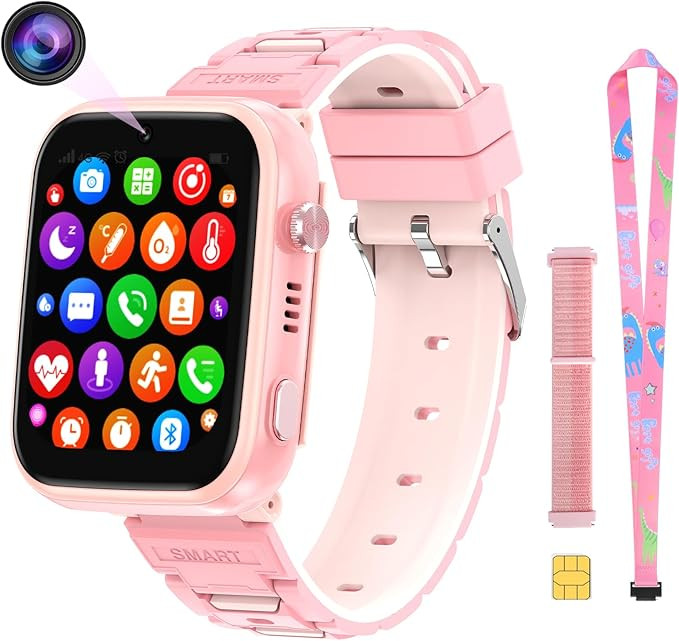 4G Smart Watch for Kids with SIM Card GPS tracker, Multiple desktop style to choose,Two Way Calli... | Amazon (US)