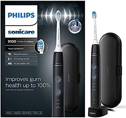 Philips Sonicare ProtectiveClean 5100 Gum Health, Rechargeable electric toothbrush with pressure ... | Amazon (US)