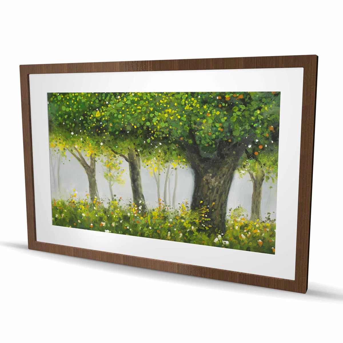 Forest by summer - Landscapes Framed Matted Print | Wayfair North America