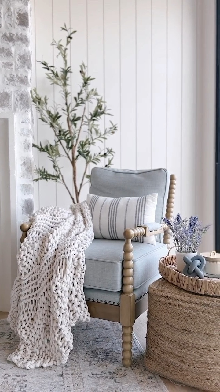 #walmartpartner Check out this affordable olive tree from @Walmart !  I love olive trees/stems that are two toned where the backside of the leaf is lighter, and this olive tree has it! You also can’t beat this price! Under $50! #walmarthome 

#LTKVideo #LTKFindsUnder50 #LTKHome