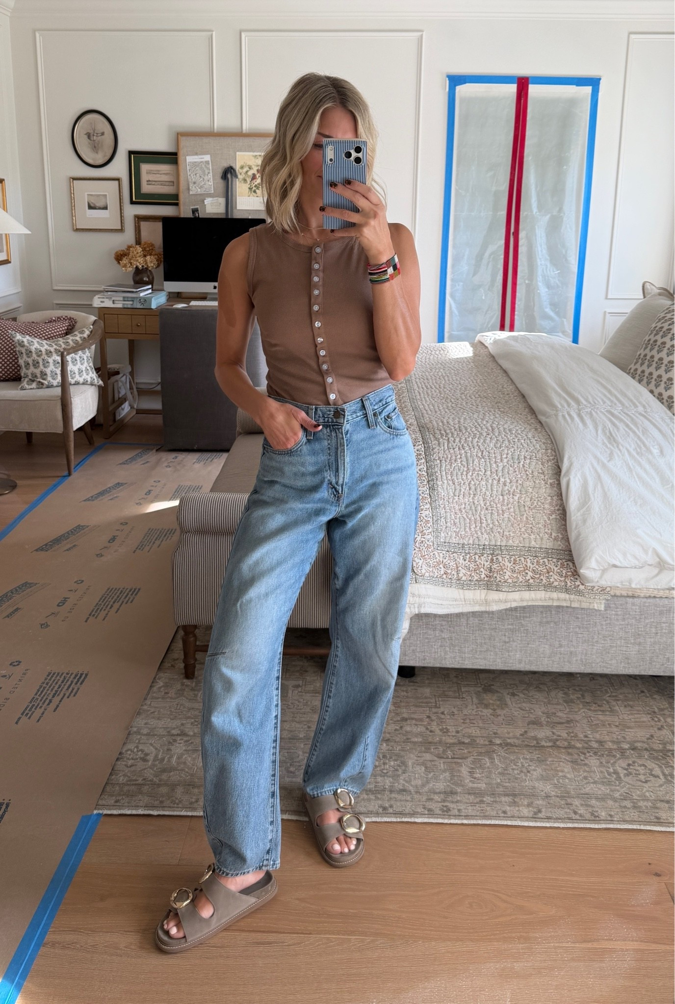 I almost forgot about how much I love this denim! I sized up to a 26.

#LTKootd #LTKOver40