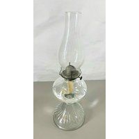Early 1900S Kerosene Clear Glass Oil Lamp, Vintage, Antique, 18 | Etsy (US)