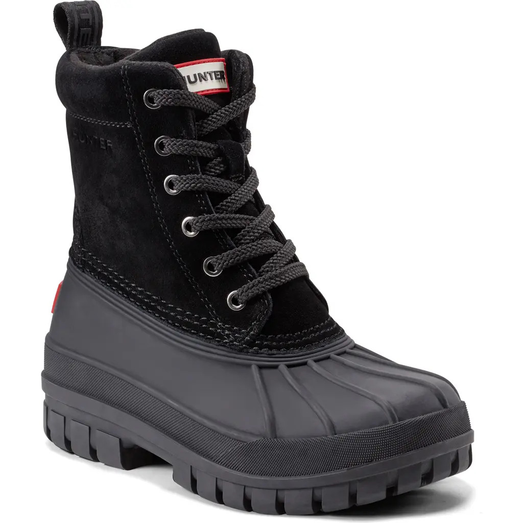 Hunter Sussex Insulated Waterproof Duck Boot in Black/Black/Black at Nordstrom Rack, Size 7 | Nordstrom Rack