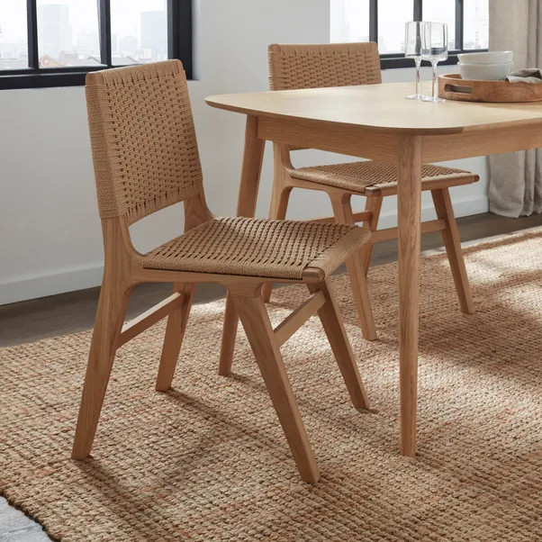 Cordella Dining Chair, Oak | Dunelm (migrated)