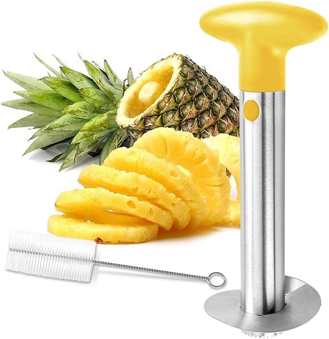 Pineapple Corer and Slicer Tool, Stainless Steel Pineapple Core Remover Tool,Stainless Steel Pine... | Amazon (US)