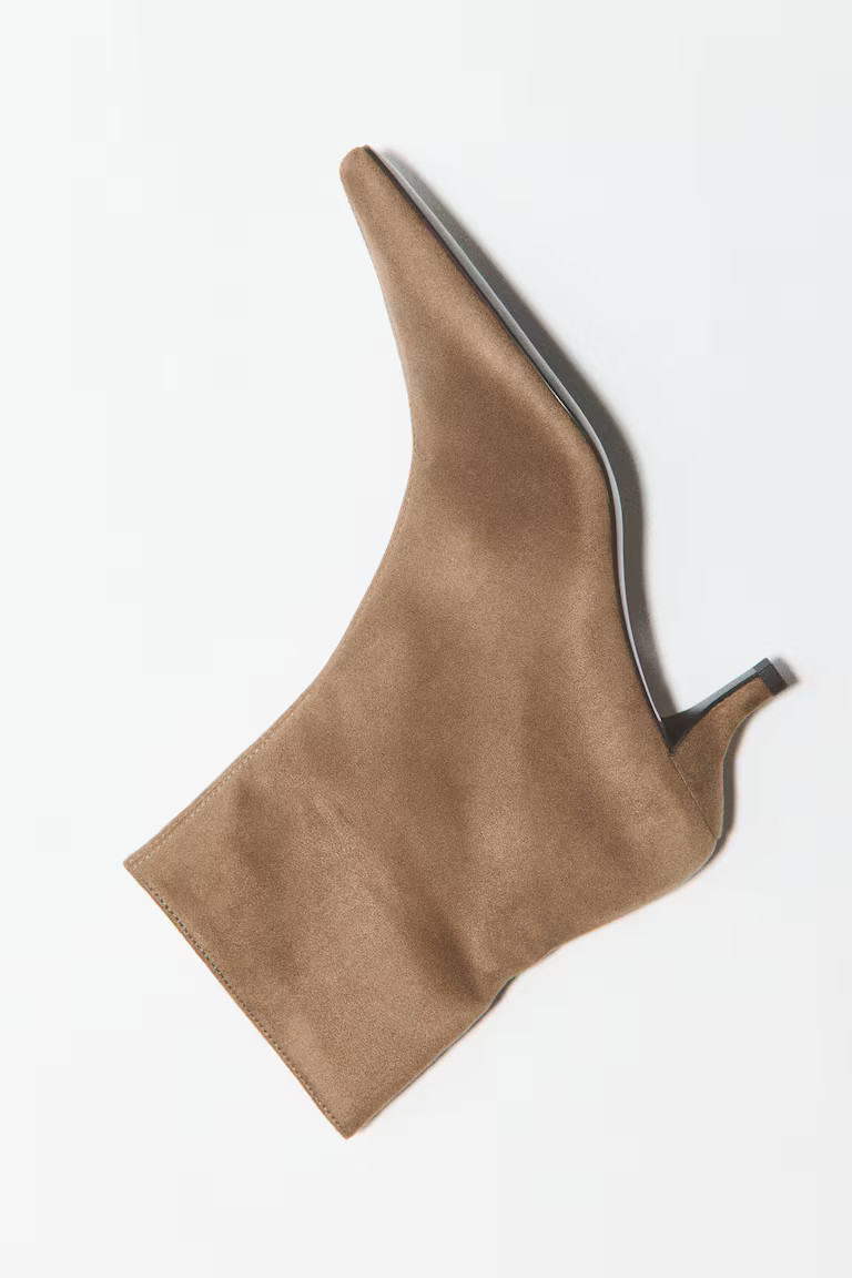 H & M - Heeled ankle boots - Dark Brown | H&M (UK, MY, IN, SG, PH, TW, HK)