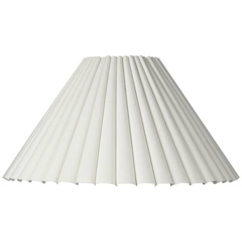 Box Pleat Lamp Shade by the Springcrest Collection 7x20.5x12.5 (Spider) | Lamps Plus