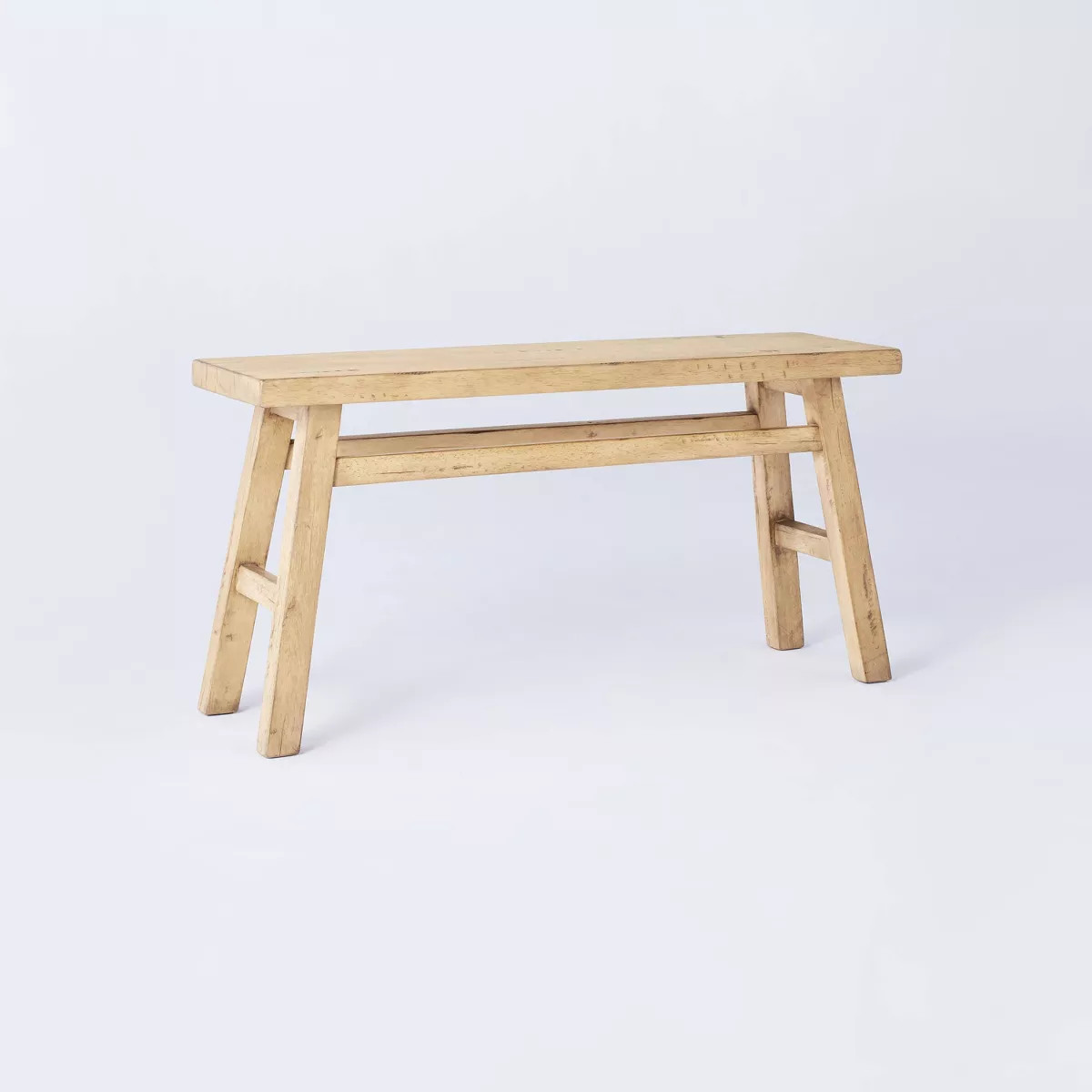 Thatcher Wood Bench Natural - Threshold™ designed with Studio McGee: Entryway Seating, Rubberwo... | Target