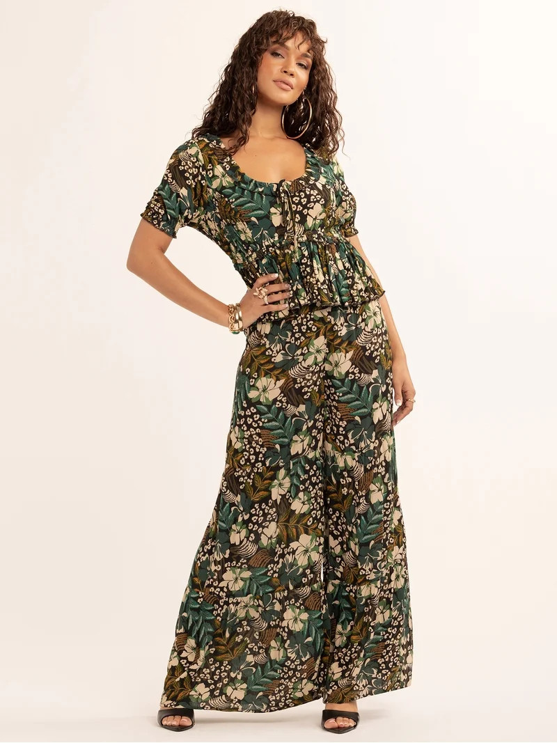 Jessica Simpson Women's Nina Ruffle Top, Sizes XS-XL | Walmart (US)