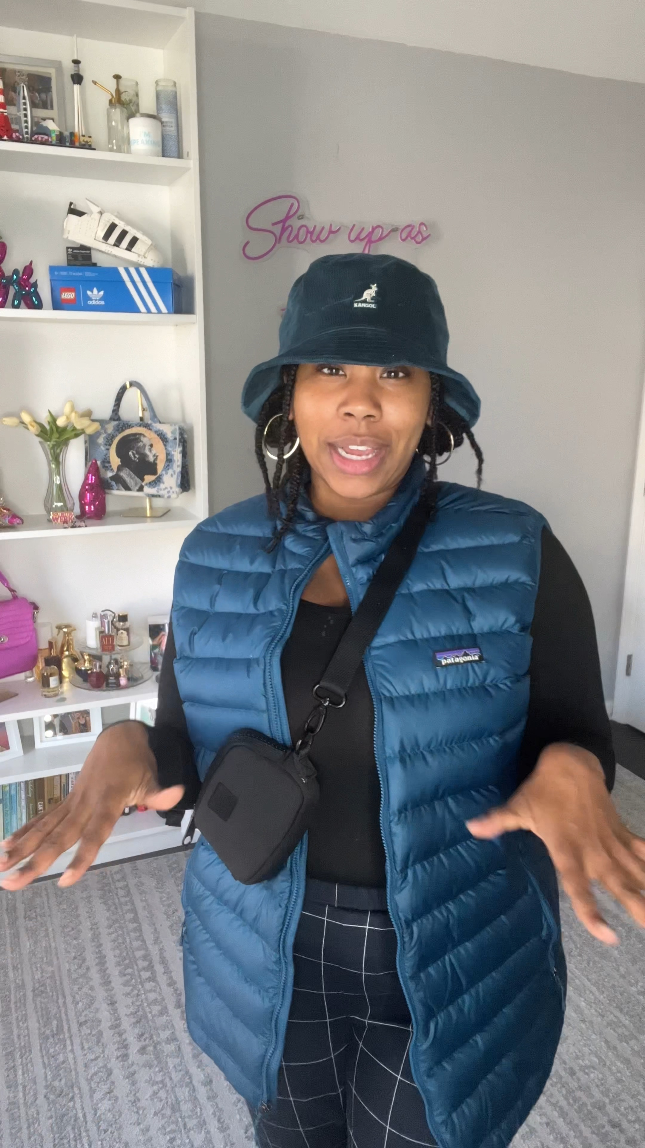 A little elevated errand fit. Gotta have my hat, crossbody and a comfy outfit to get around the city.🌆 This would make a good airport fit, too! 

#LTKstyletip #LTKtravel #LTKVideo