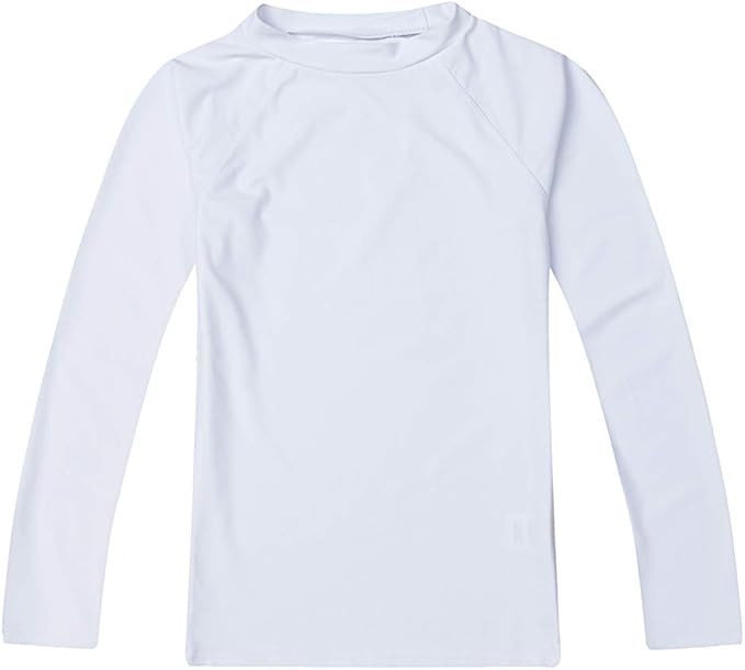ESTAMICO Boys' UPF 50+ Long-Sleeve Rashguard Athletic Swim Shirt | Amazon (US)