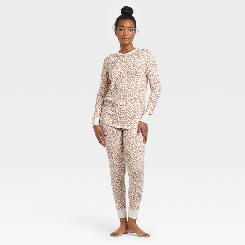 Women's Cozy Long Sleeve Top and Pants Pajama Set - Stars Above™ | Target