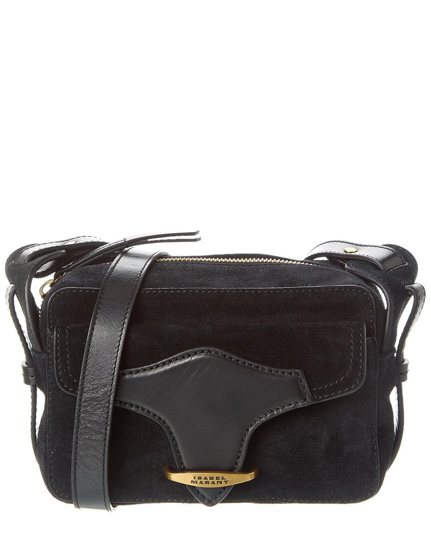 Isabel Marant Wasy Suede & Leather Camera Bag | Shop Simon