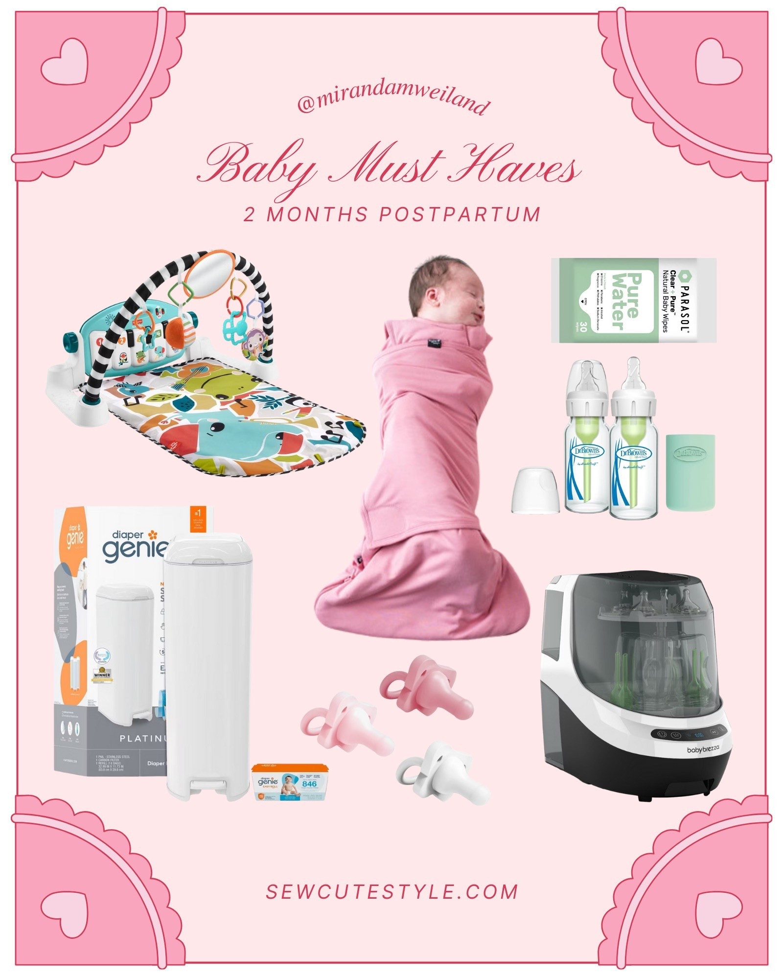 Baby must haves updated from 2 months with baby girl! We can’t live without our bottle washer and diaper genie. These get used every single day. Also linking baby girls favorite pacis, sleep sack, bottles, and playmat. + our favorite clean diapers! 

#LTKFindsUnder100 #LTKFamily #LTKBaby