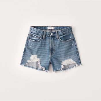 Mid Rise Boyfriend Shorts | Abercrombie & Fitch (US)