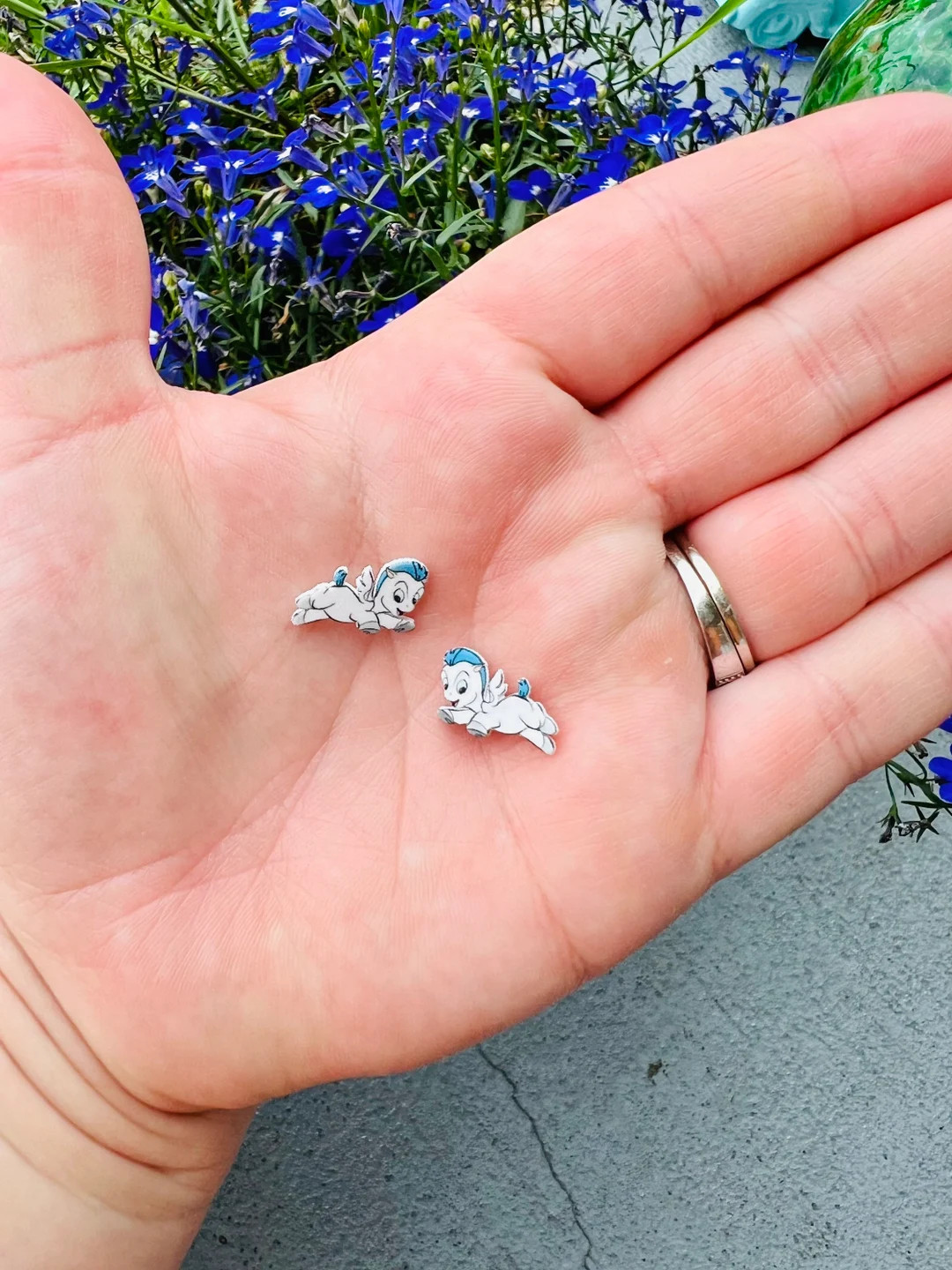 Pegasus Earrings/hercules Earrings/handmade to Order/stud Earrings/nickel Free/hypoallergenic - E... | Etsy (US)