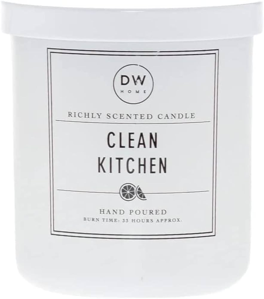 Richly Fragranced Clean Kitchen Scented Candle in Glossy White Jar, 9 Oz. | Amazon (US)