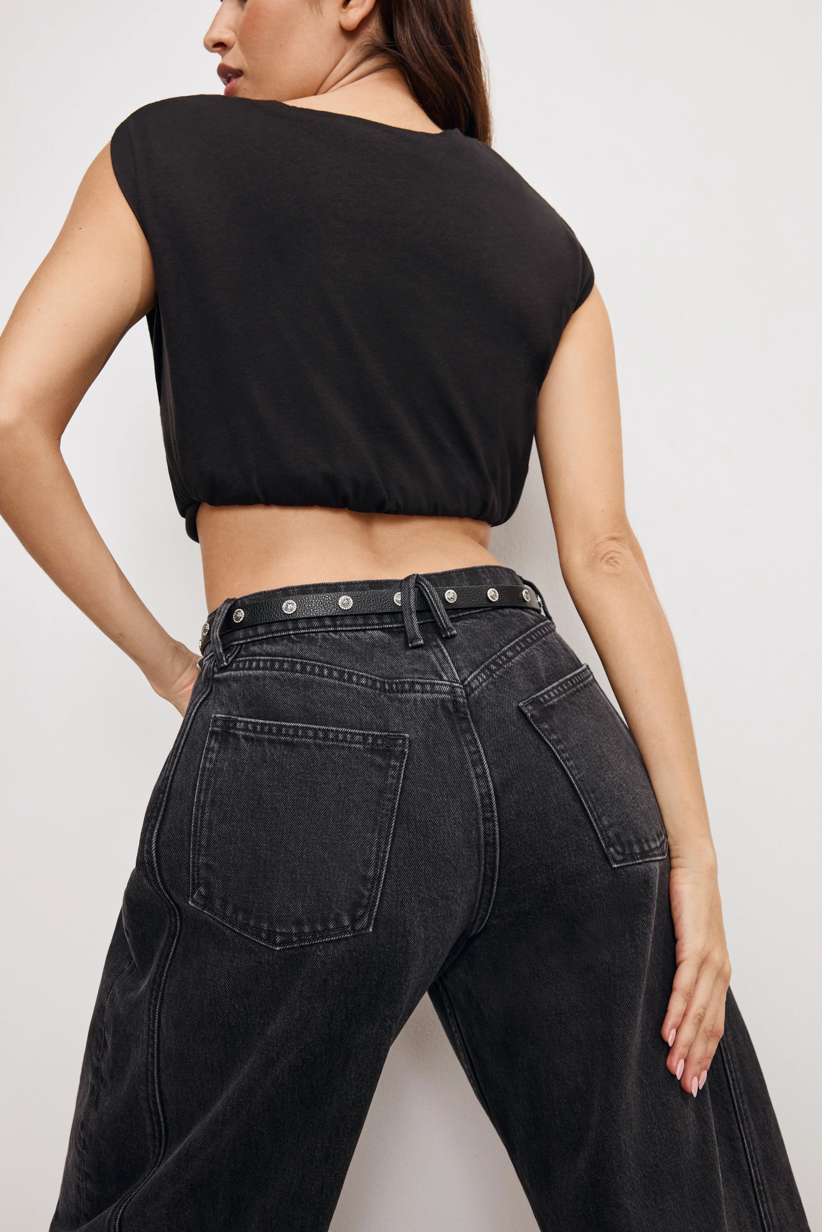 GOOD EXTREME BARREL JEANS | BLACK373 - GOOD AMERICAN | Good American